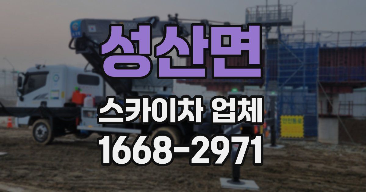 성산면 스카이차 업체