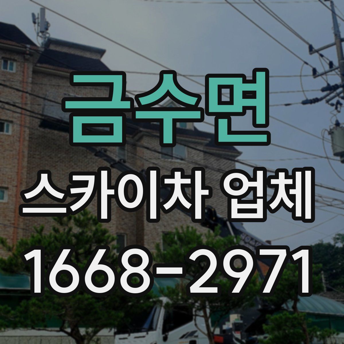 금수면 스카이차 업체