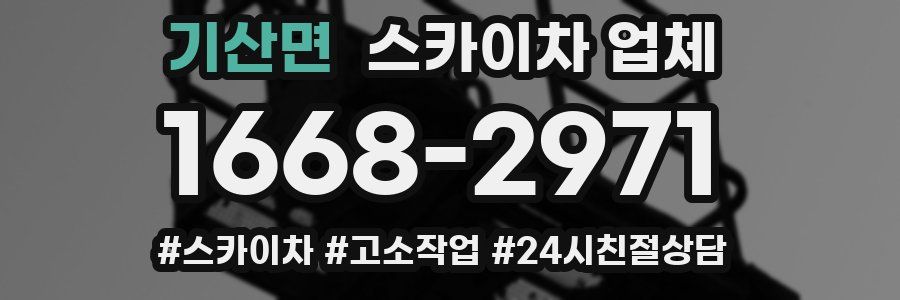 기산면 스카이차 업체