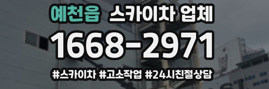 예천읍 스카이차 업체