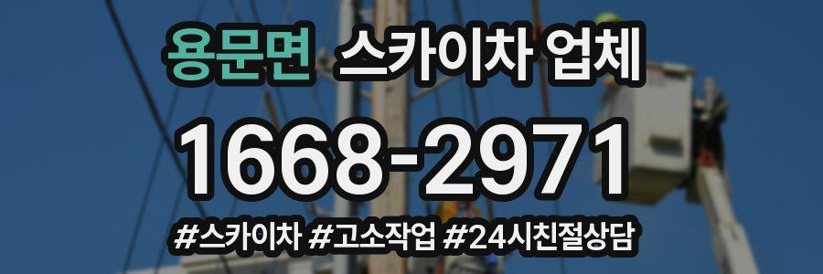 용문면 스카이차 업체