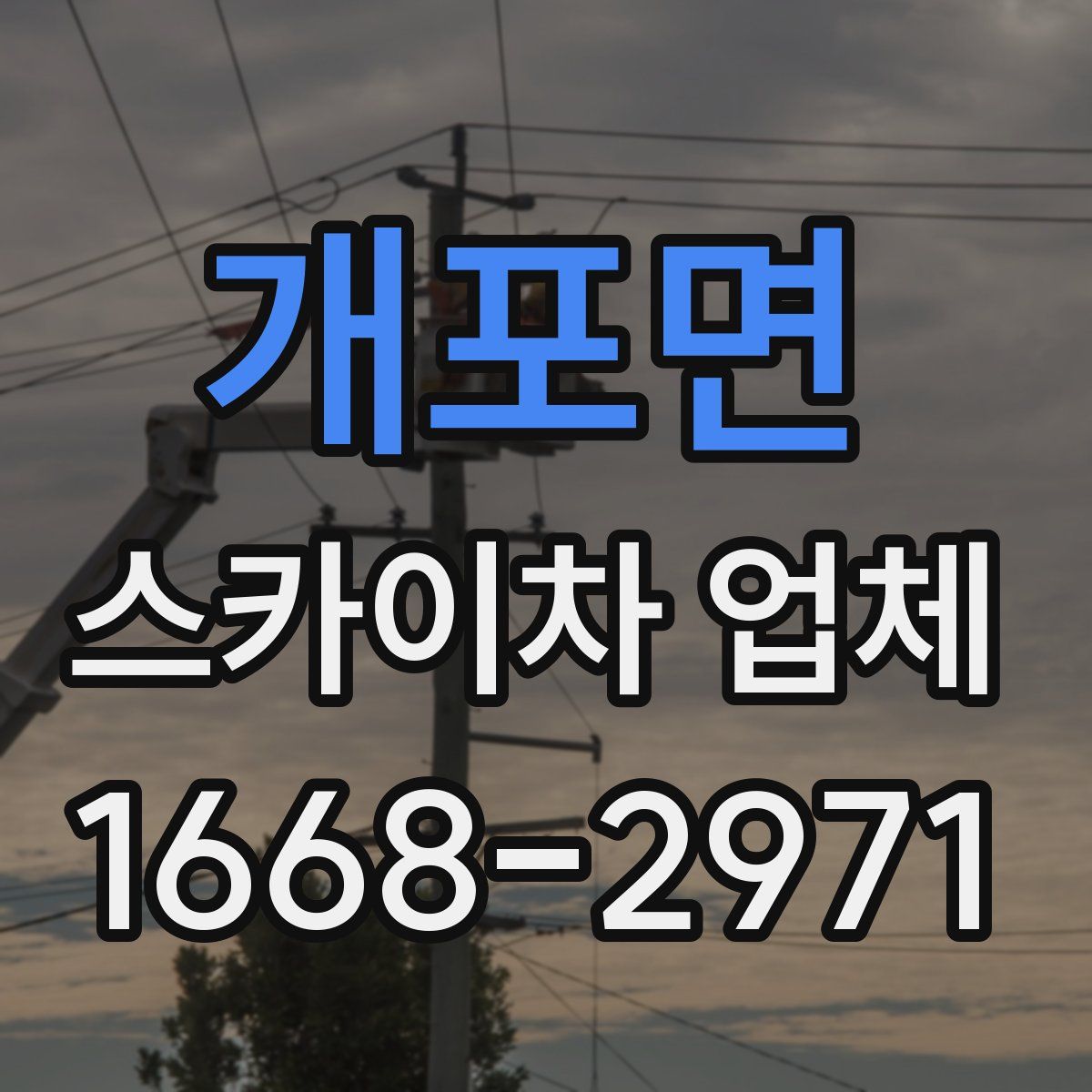 개포면 스카이차 업체