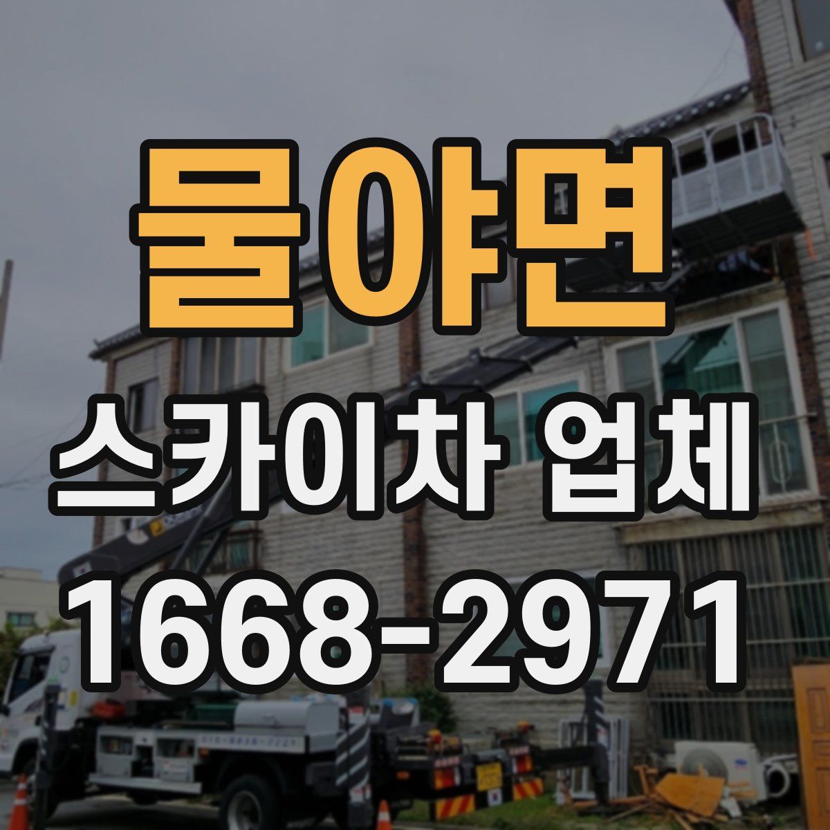 물야면 스카이차 업체