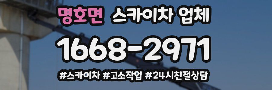 명호면 스카이차 업체