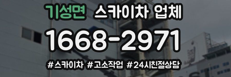 기성면 스카이차 업체