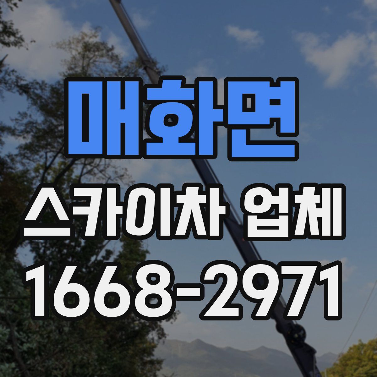 매화면 스카이차 업체