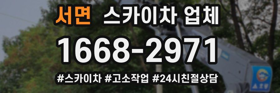 서면 스카이차 업체