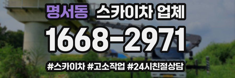 명서동 스카이차 업체