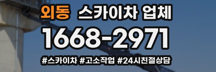 외동 스카이차 업체