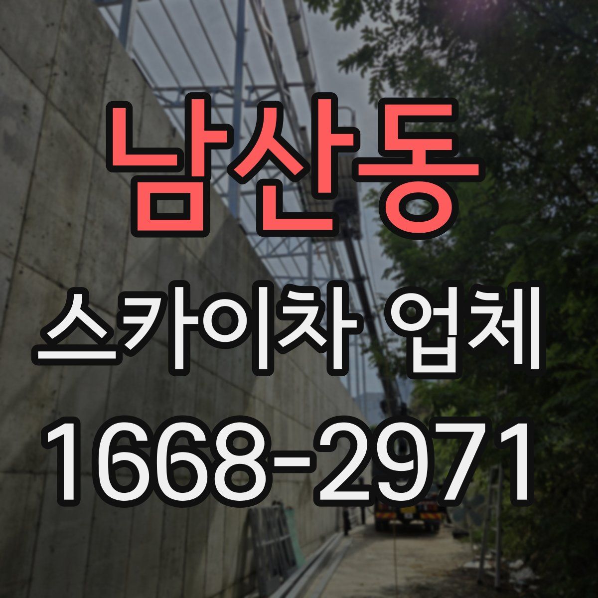 남산동 스카이차 업체