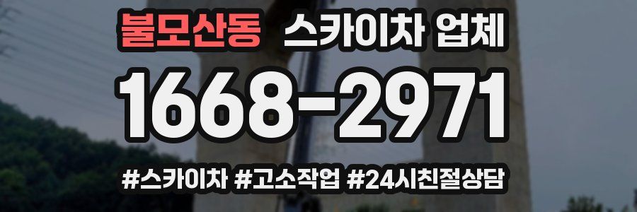 불모산동 스카이차 업체