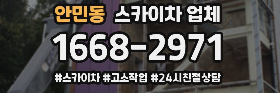안민동 스카이차 업체