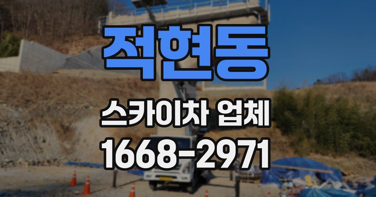 적현동 스카이차 업체