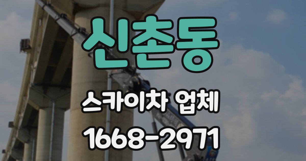 신촌동 스카이차 업체