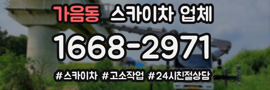 가음동 스카이차 업체