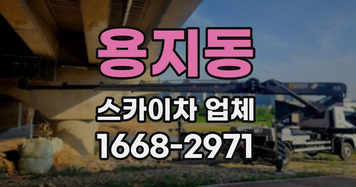 용지동 스카이차 업체