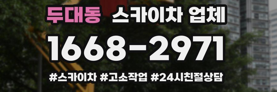 두대동 스카이차 업체