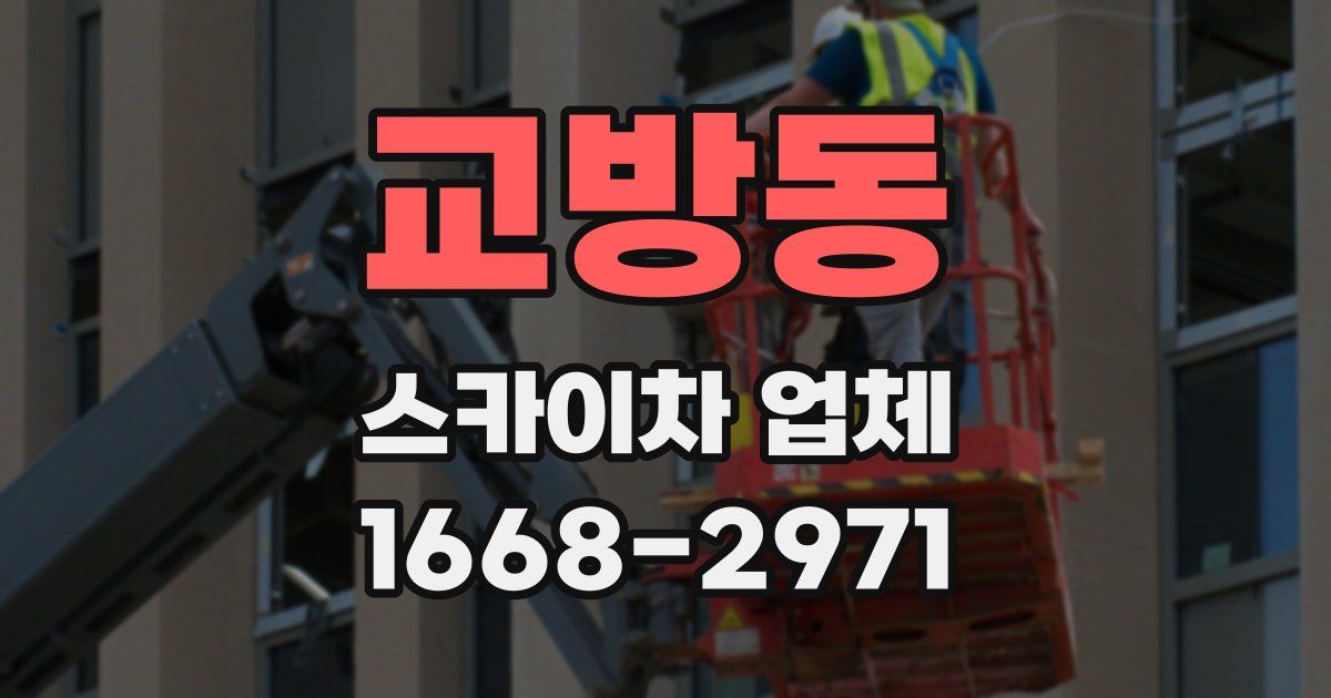 교방동 스카이차 업체