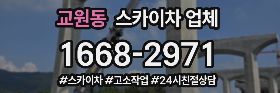 교원동 스카이차 업체