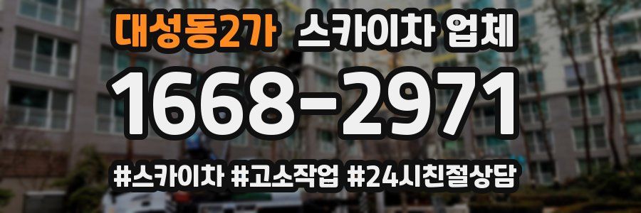 대성동2가 스카이차 업체
