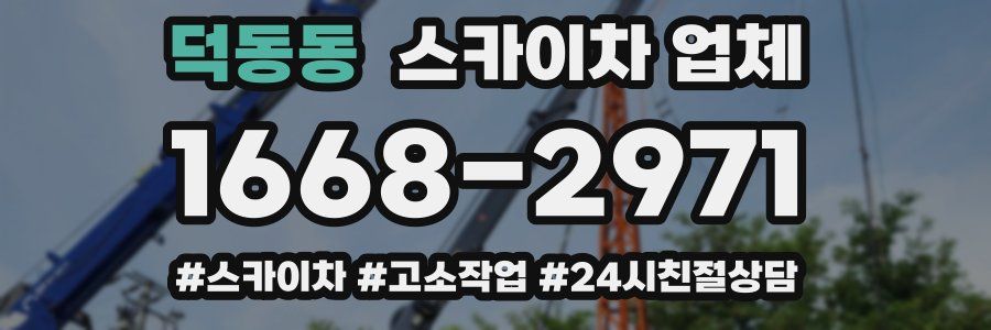 덕동동 스카이차 업체