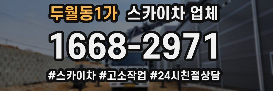 두월동1가 스카이차 업체