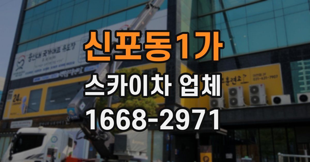 신포동1가 스카이차 업체