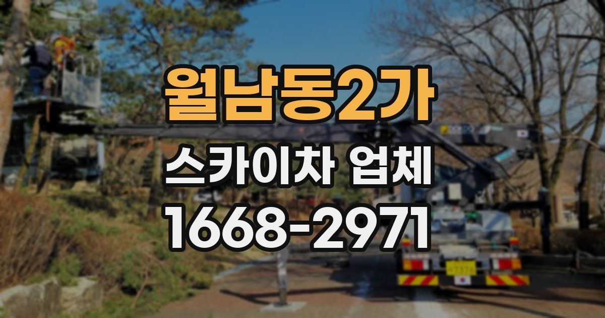 월남동2가 스카이차 업체