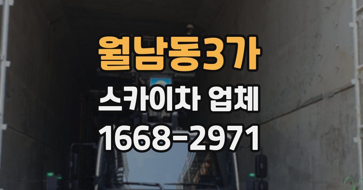 월남동3가 스카이차 업체