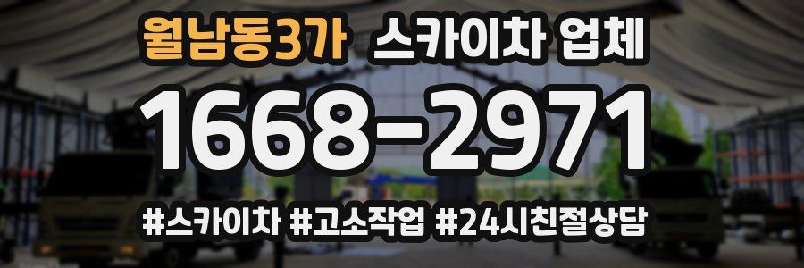 월남동3가 스카이차 업체