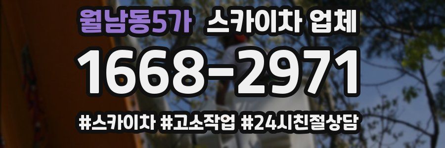 월남동5가 스카이차 업체