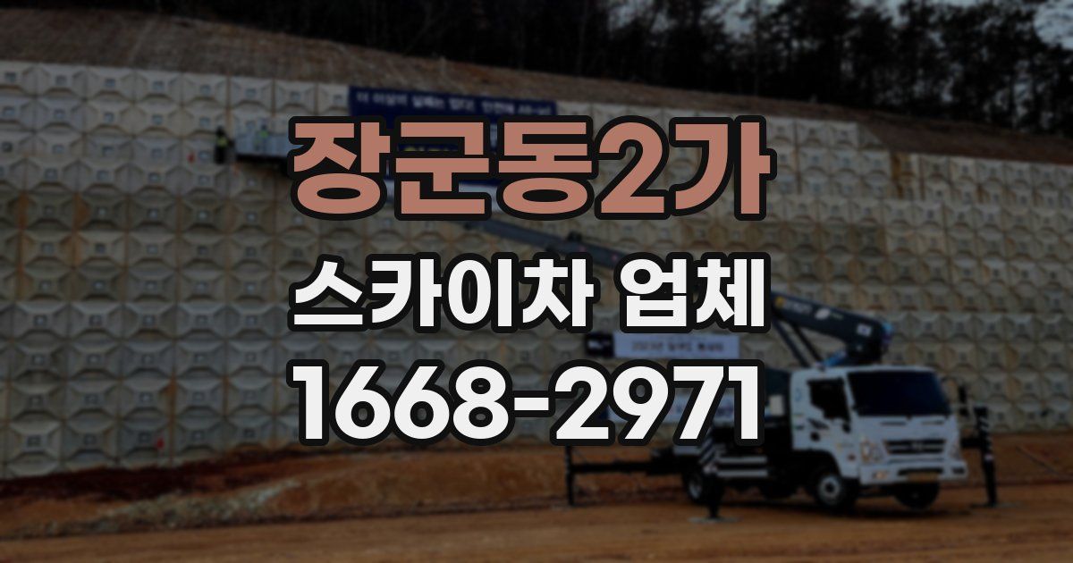 장군동2가 스카이차 업체