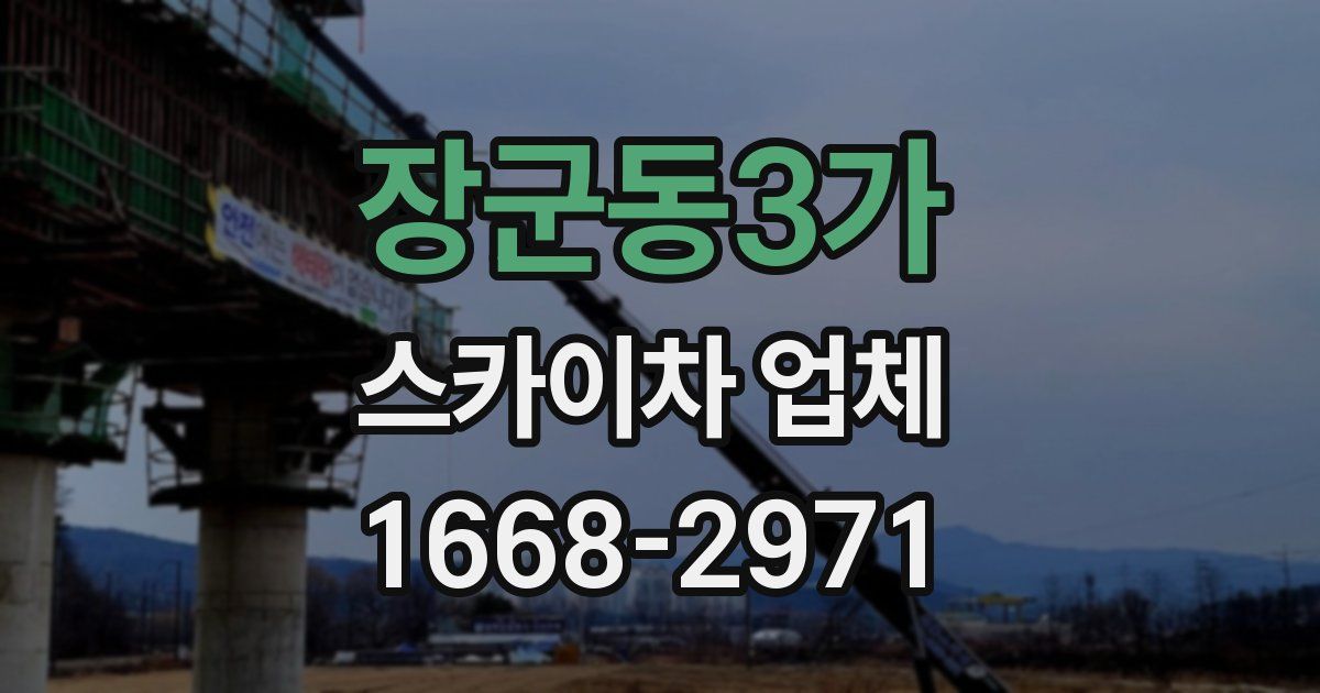 장군동3가 스카이차 업체