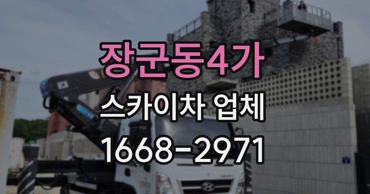 장군동4가 스카이차 업체