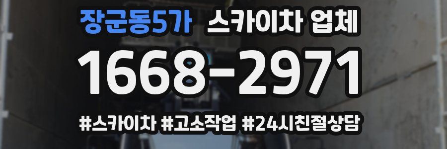 장군동5가 스카이차 업체