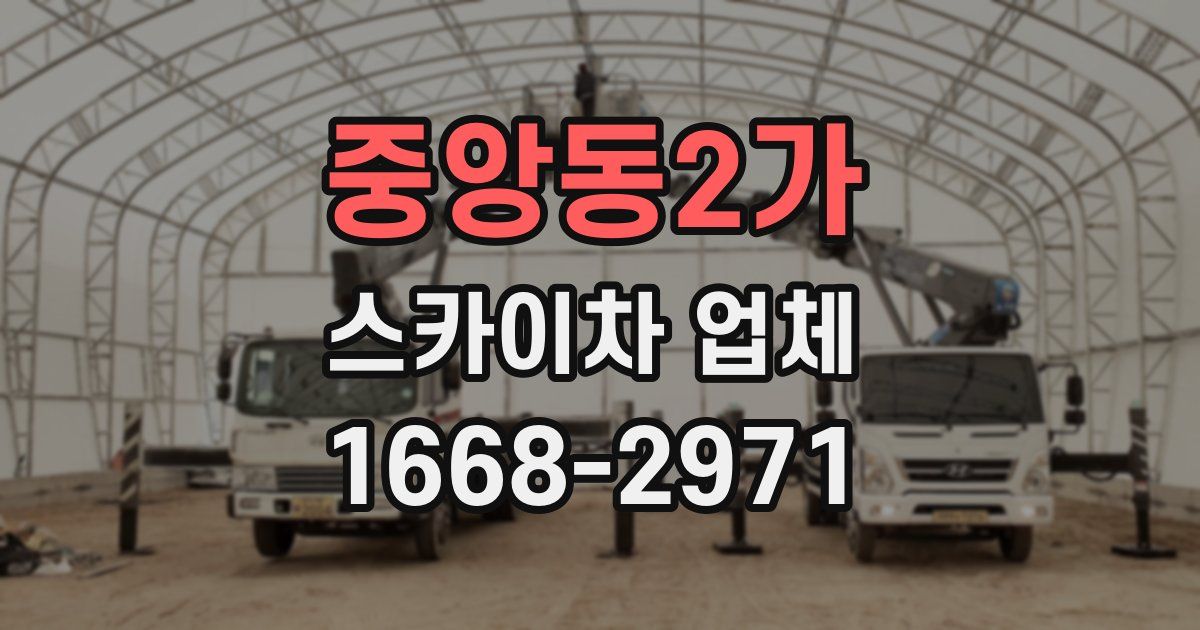 중앙동2가 스카이차 업체