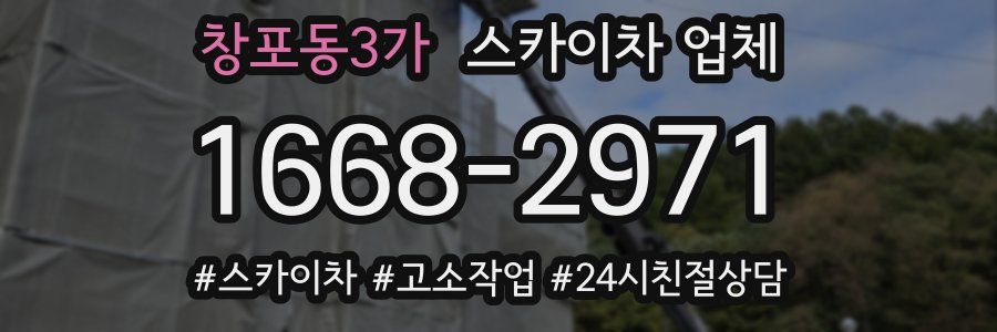 창포동3가 스카이차 업체