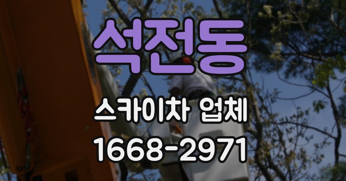 석전동 스카이차 업체