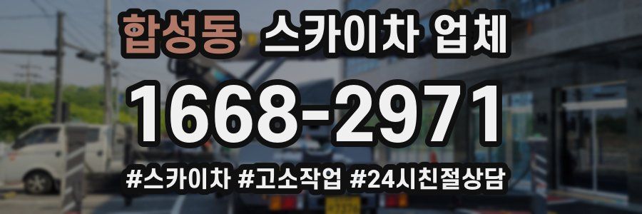 합성동 스카이차 업체