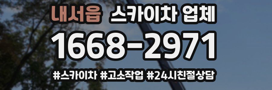 내서읍 스카이차 업체
