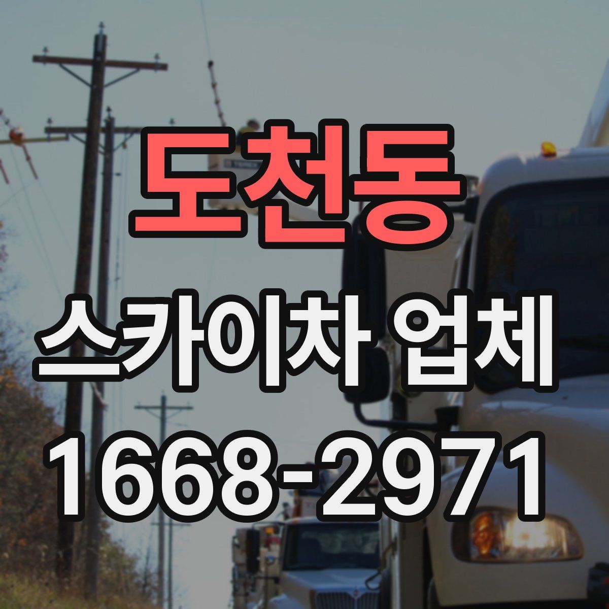 도천동 스카이차 업체