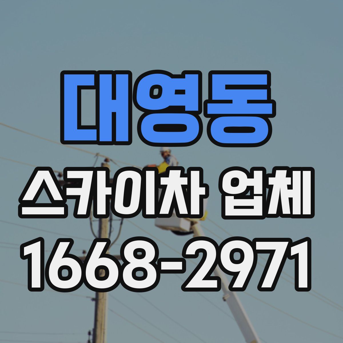 대영동 스카이차 업체