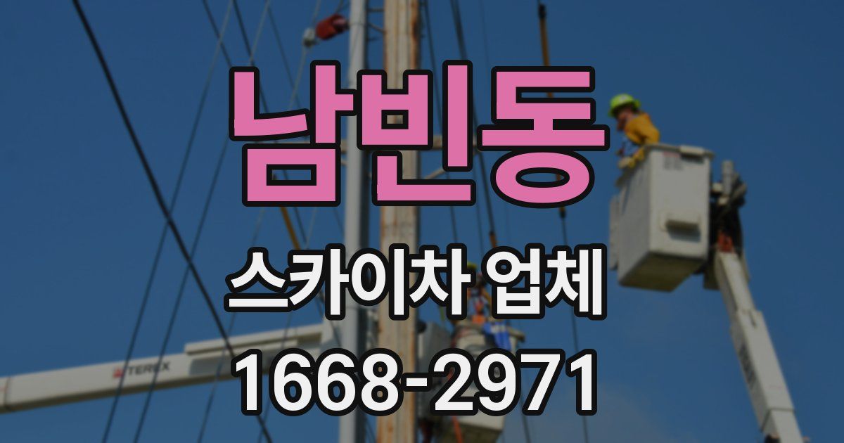 남빈동 스카이차 업체