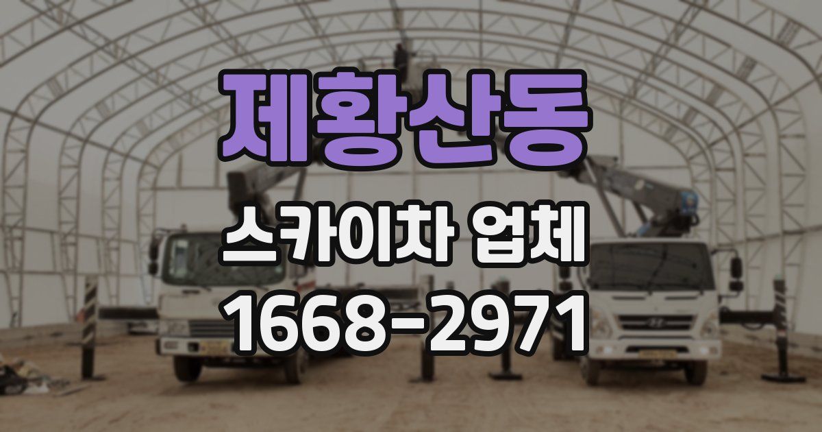 제황산동 스카이차 업체