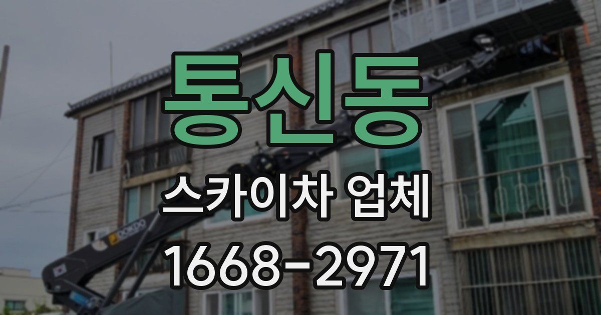 통신동 스카이차 업체
