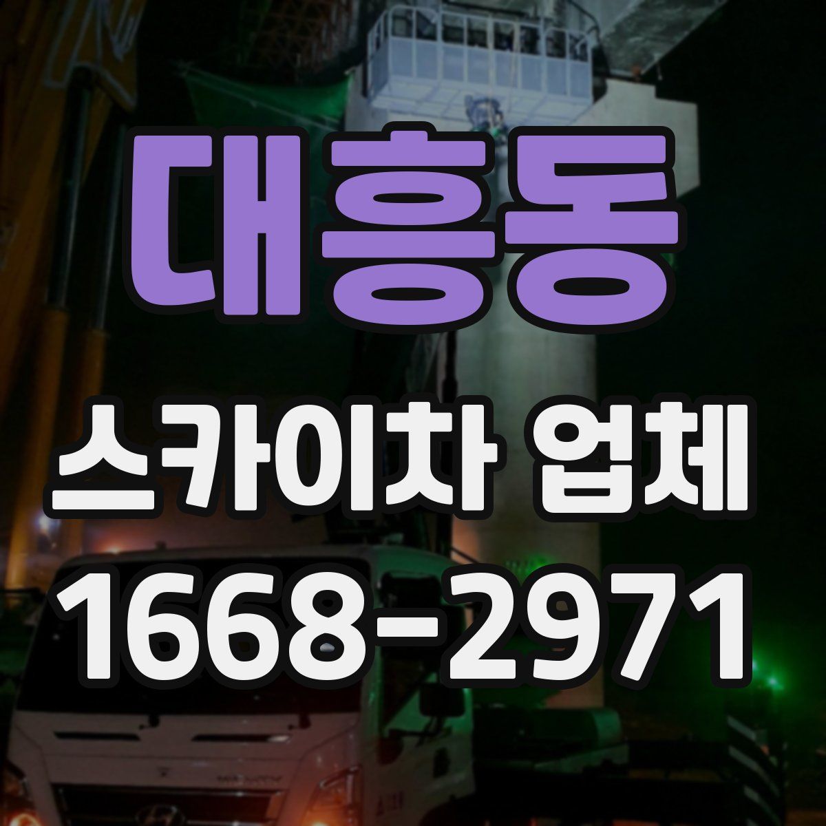 대흥동 스카이차 업체