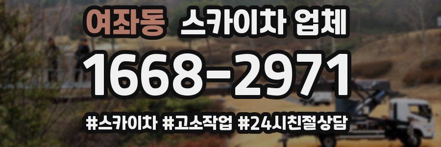 여좌동 스카이차 업체