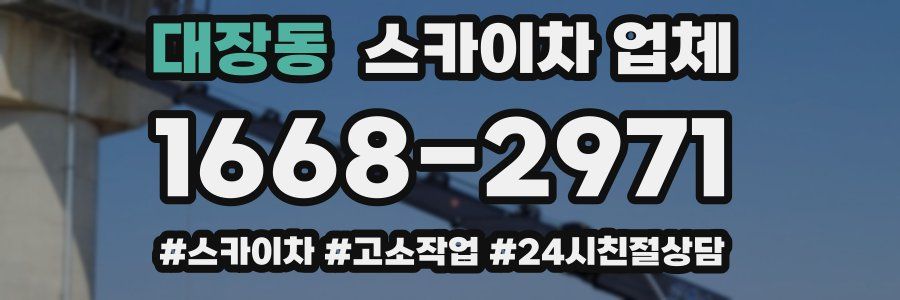 대장동 스카이차 업체
