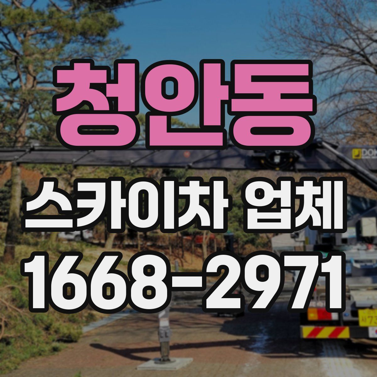 청안동 스카이차 업체