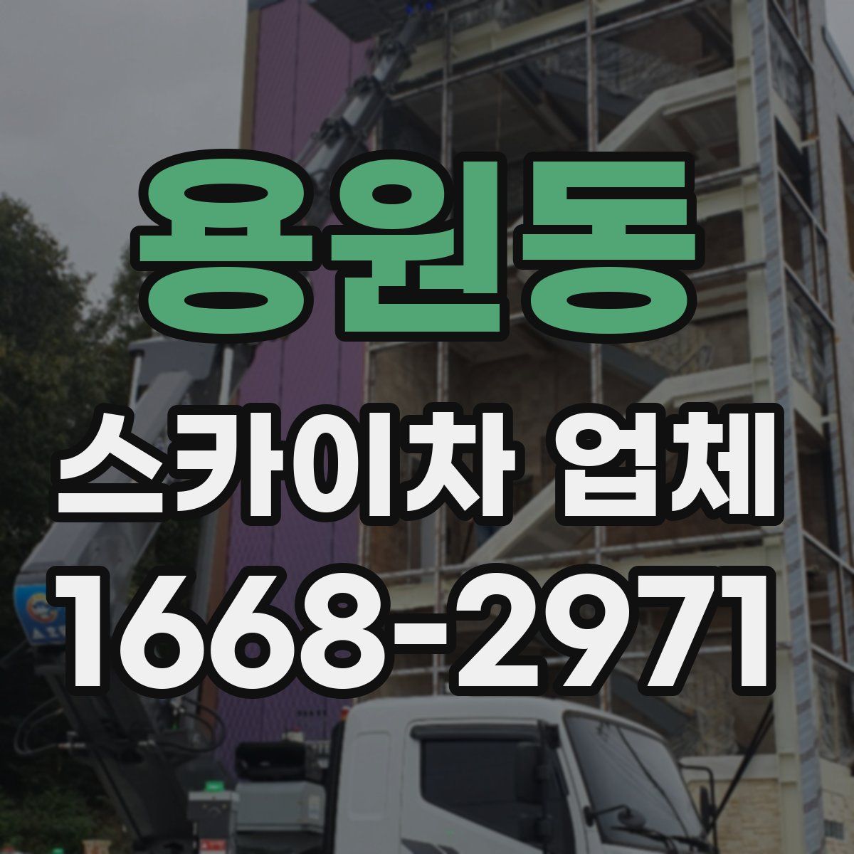 용원동 스카이차 업체